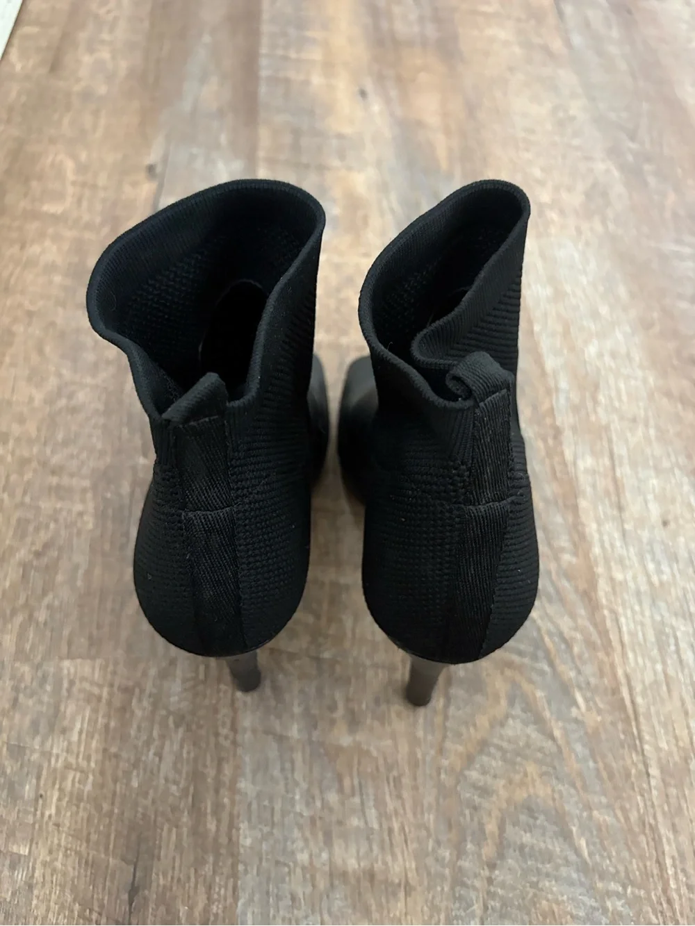 Vera Bradley Black Peep-Toe Sock Booties